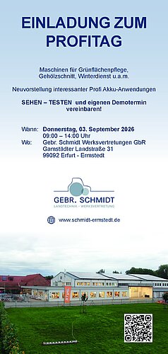 Einladung zum Profitag in Erfurt-Ermstedt