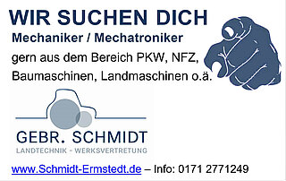 Wir suchen Mechaniker / Mechatroniker