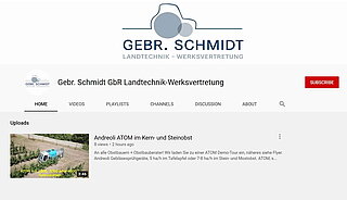 Gebr. Schmidt GbR Landtechnik-Werksvertretung auf YouTube