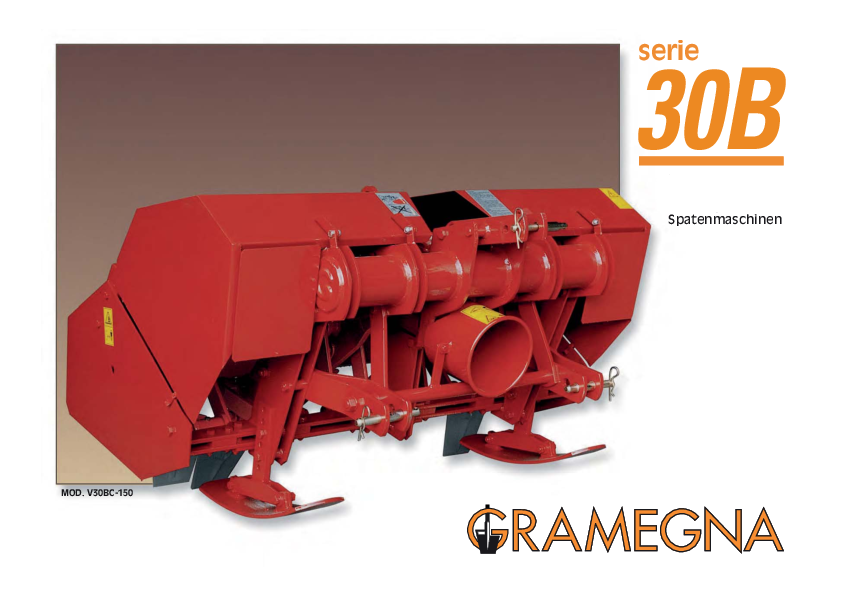 GRAMEGNA Zapfwellen-Spatenmaschine Serie 30B