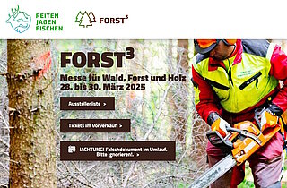 Wir stellen aus, auf der FORST³ 2025 