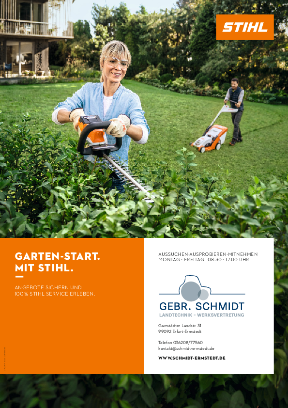 Unsere STIHL-Frühjahrsangebote sind eingetroffen! - Gebr. Schmidt ...